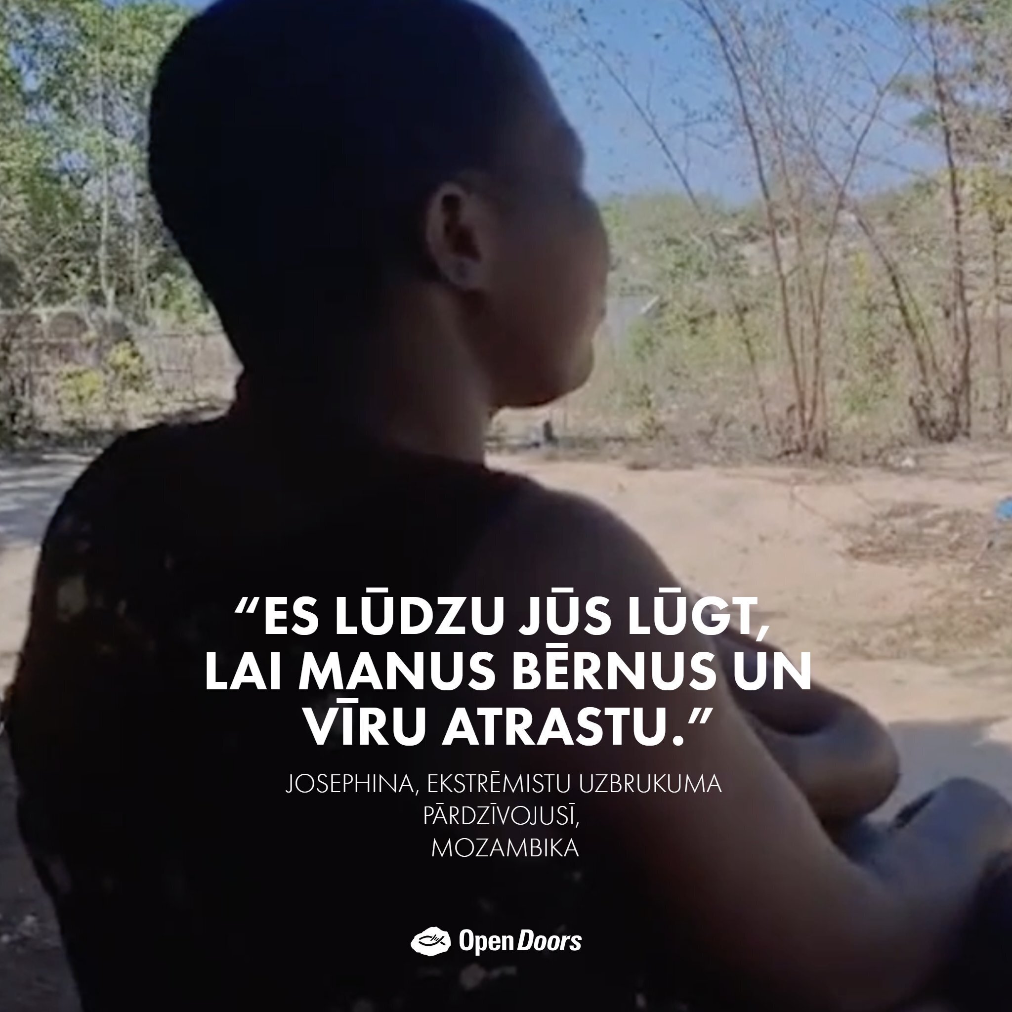 Josephinas lūgšanu lūgums no Mozambikas