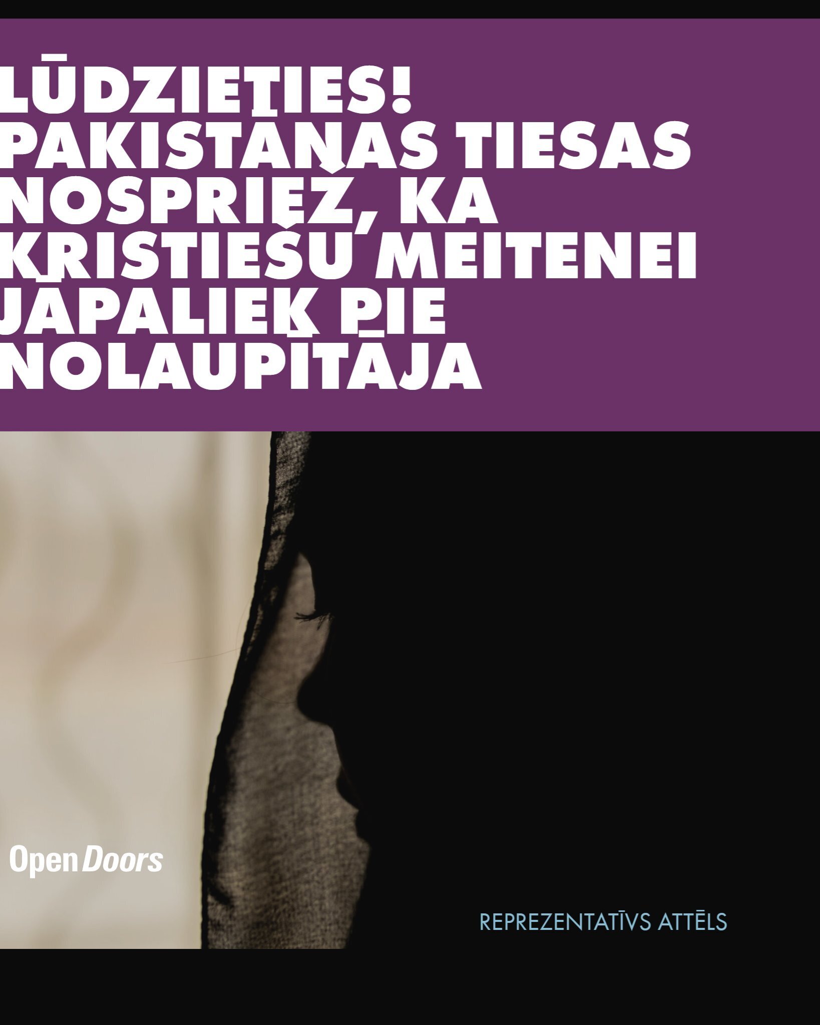 Lūdziet par Maria Shahbaz Pakistānā