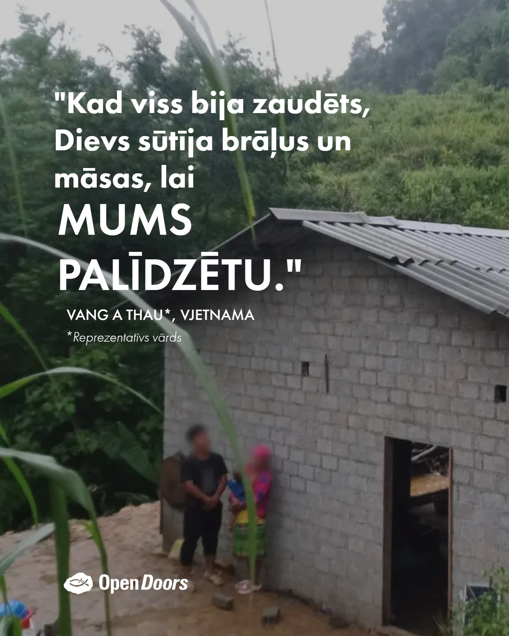 Kristiešu ģimenes jaunās mājas Vjetnamā