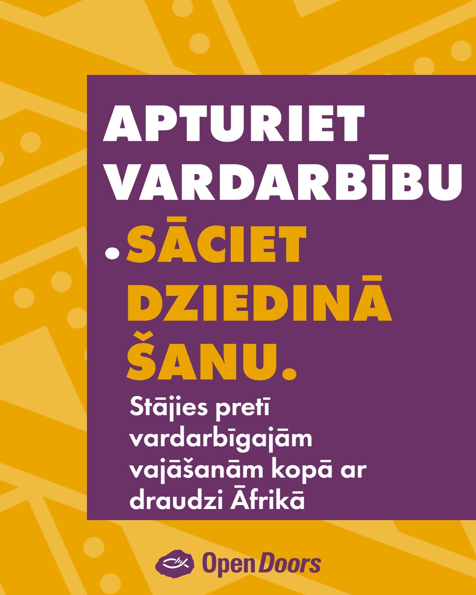 Apturiet vardarbību, sāciet dziedināšanu