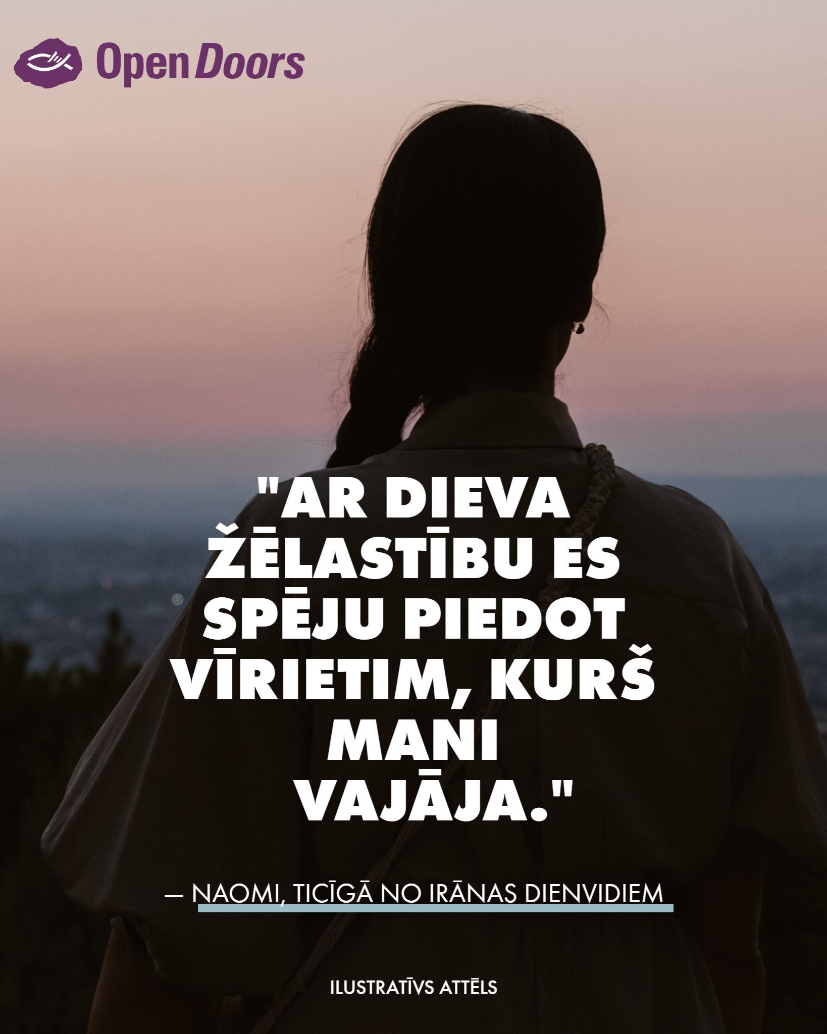 Irānas kristiete Naomi piedeva savam vajātājam