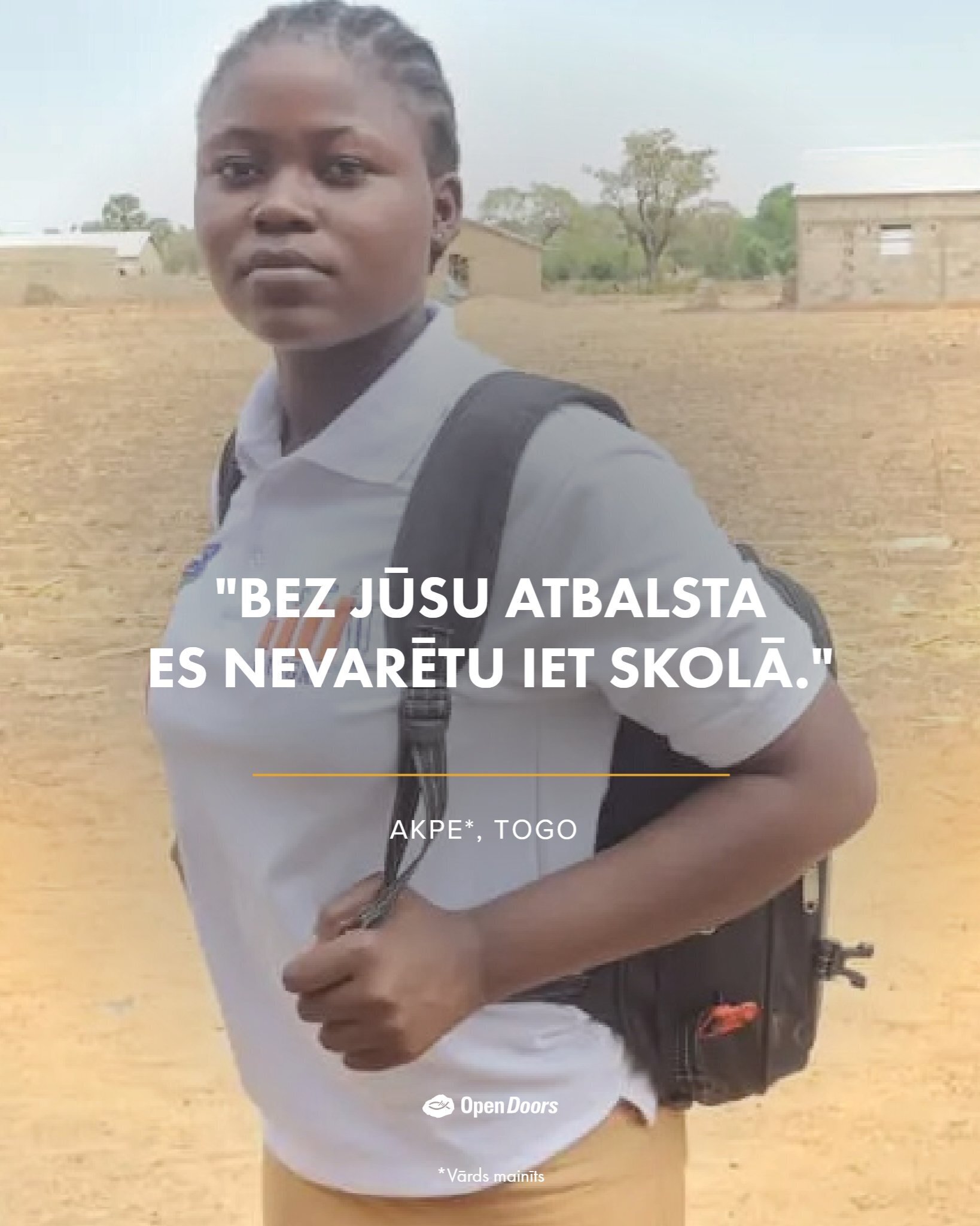 Akpes ticība spīd spoži Togo pateicoties jūsu atbalstam