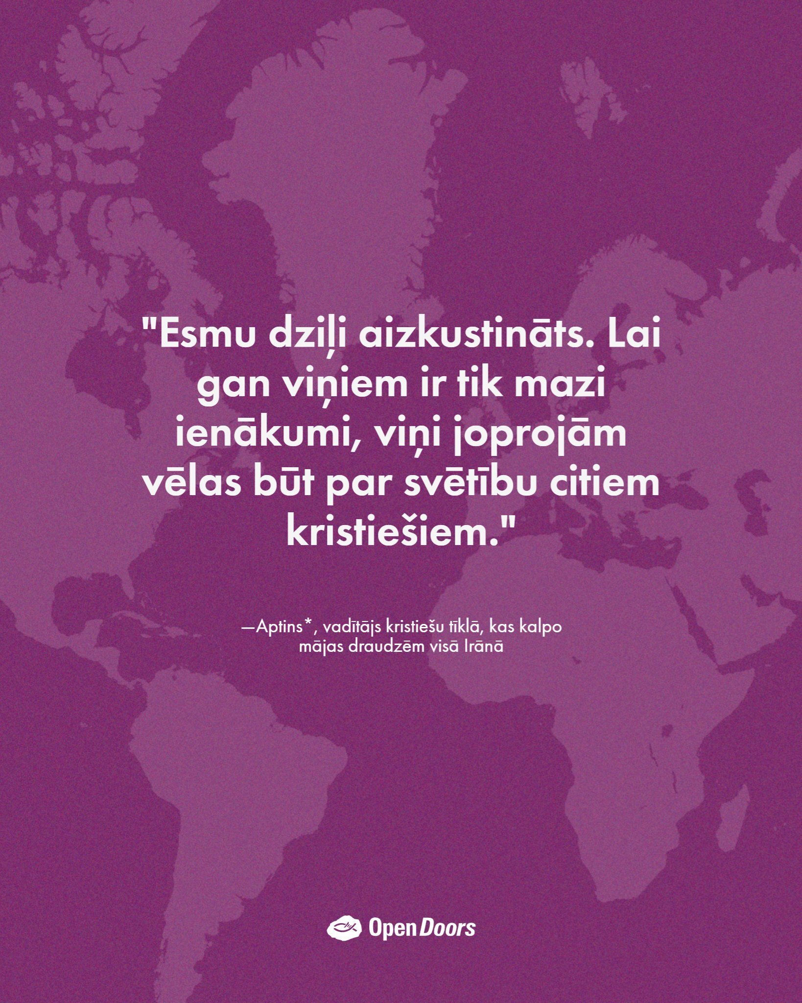 Kristieši Irānā izvēlas lūgšanu, kad viņu valsts cieš