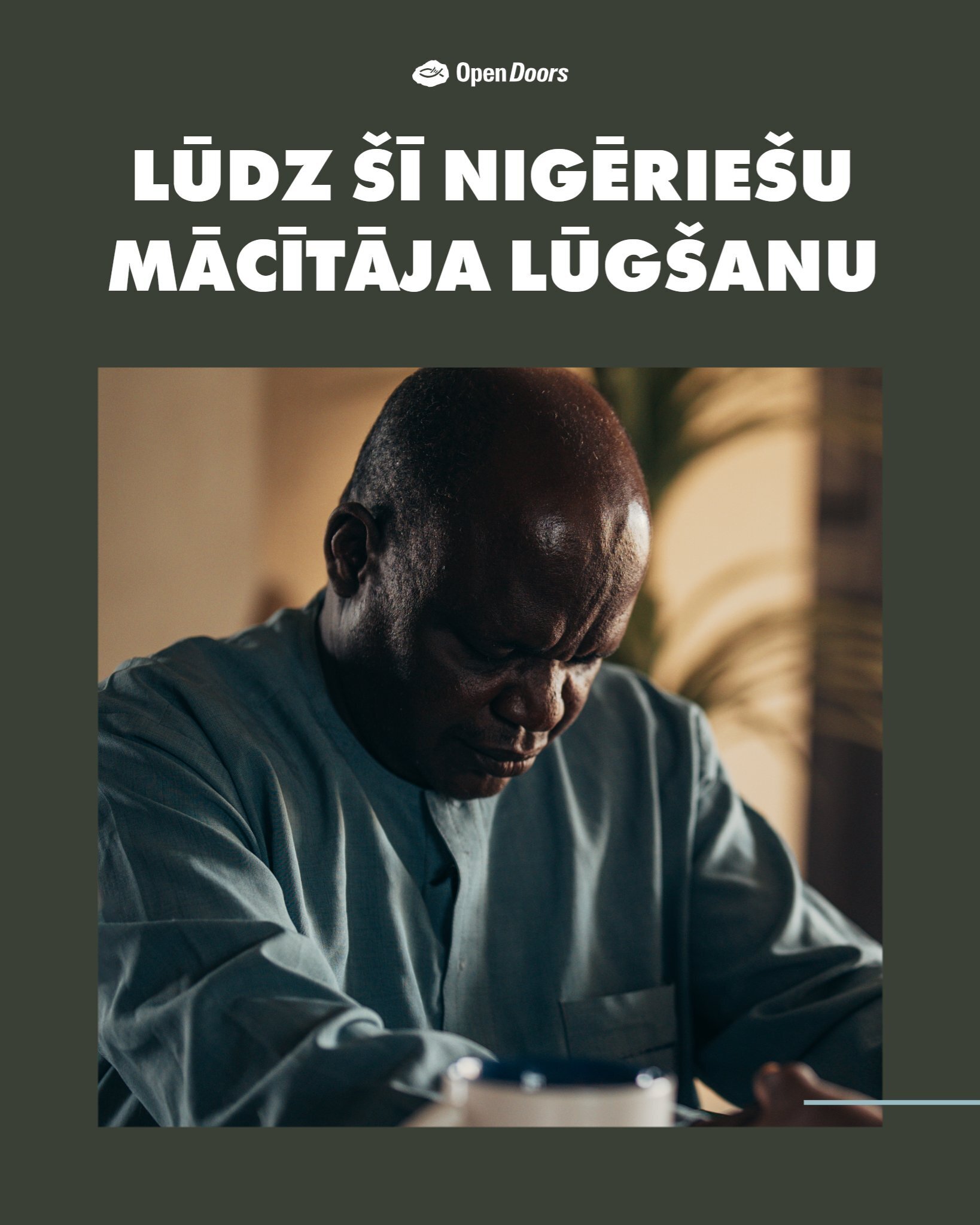 Mācītāja Josiah lūgšana par kristiešiem visā Subsahāras Āfrikā