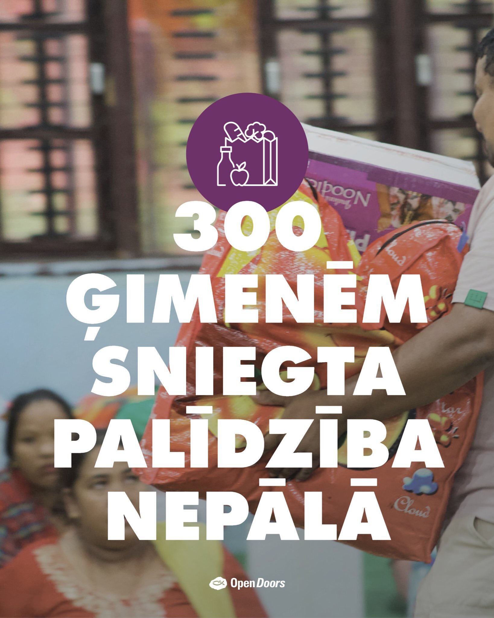 Jūsu atbalsts sniedz cerību 300 ģimenēm Nepālā pēc plūdiem