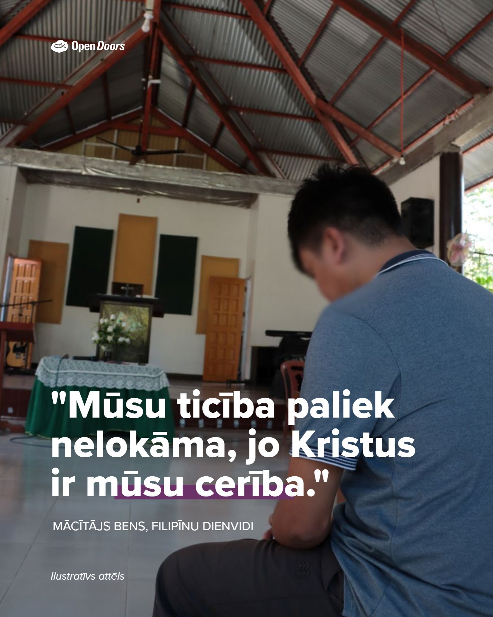 Mācītāja Bena draudze Filipīnās paliek nelokāma ticībā, neskatoties uz draudiem